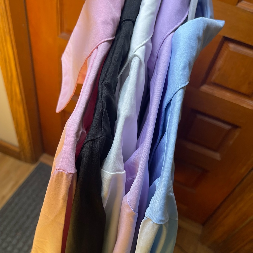 Colorful Satin Blouses